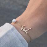 انسيال حرفين ساده + لولي ابيض