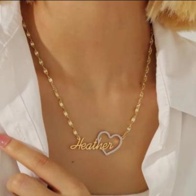 سلسله اسم داخل قلب فصوص زوركون