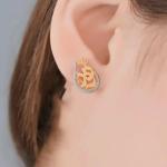 حلق بالتشكيل ميكس طلاء دهب و سيلفر